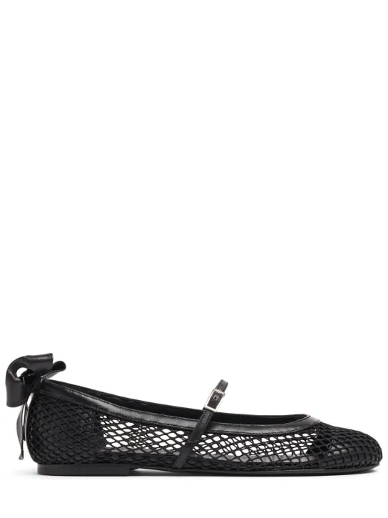 Gia Borghini   10mm Grete mesh ballerinas 