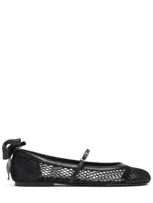 Gia Borghini   10mm Grete mesh ballerinas 