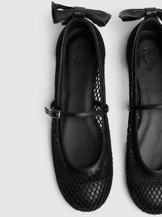 Gia Borghini   10mm Grete mesh ballerinas 