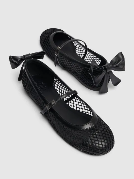 Gia Borghini   10mm Grete mesh ballerinas 