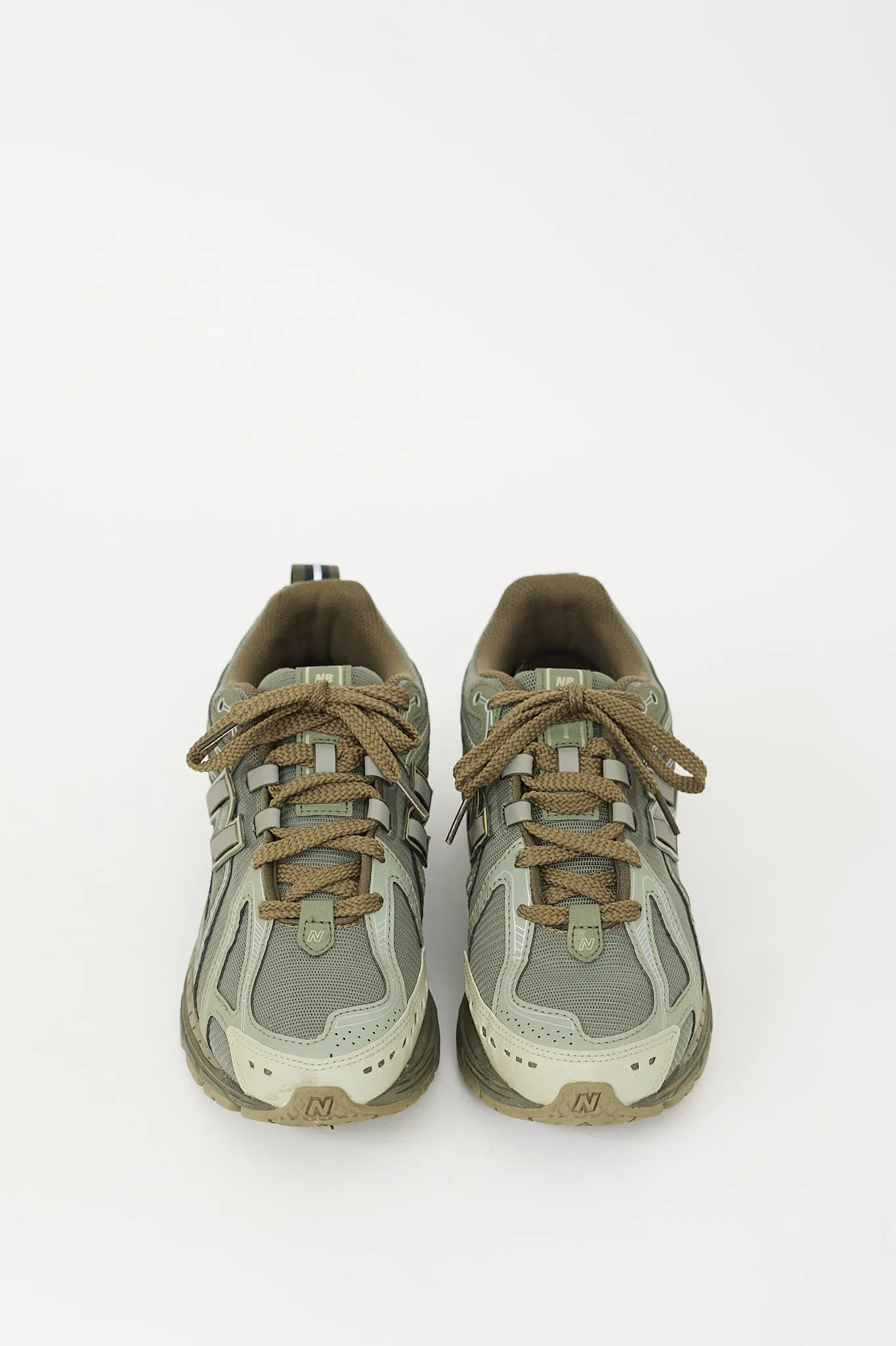 Green Mesh Dark Moss 1906R  Sneaker