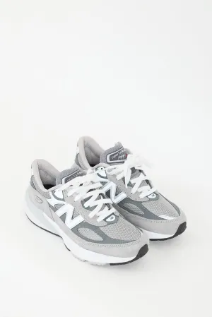Grey & White 990v6 Sneaker