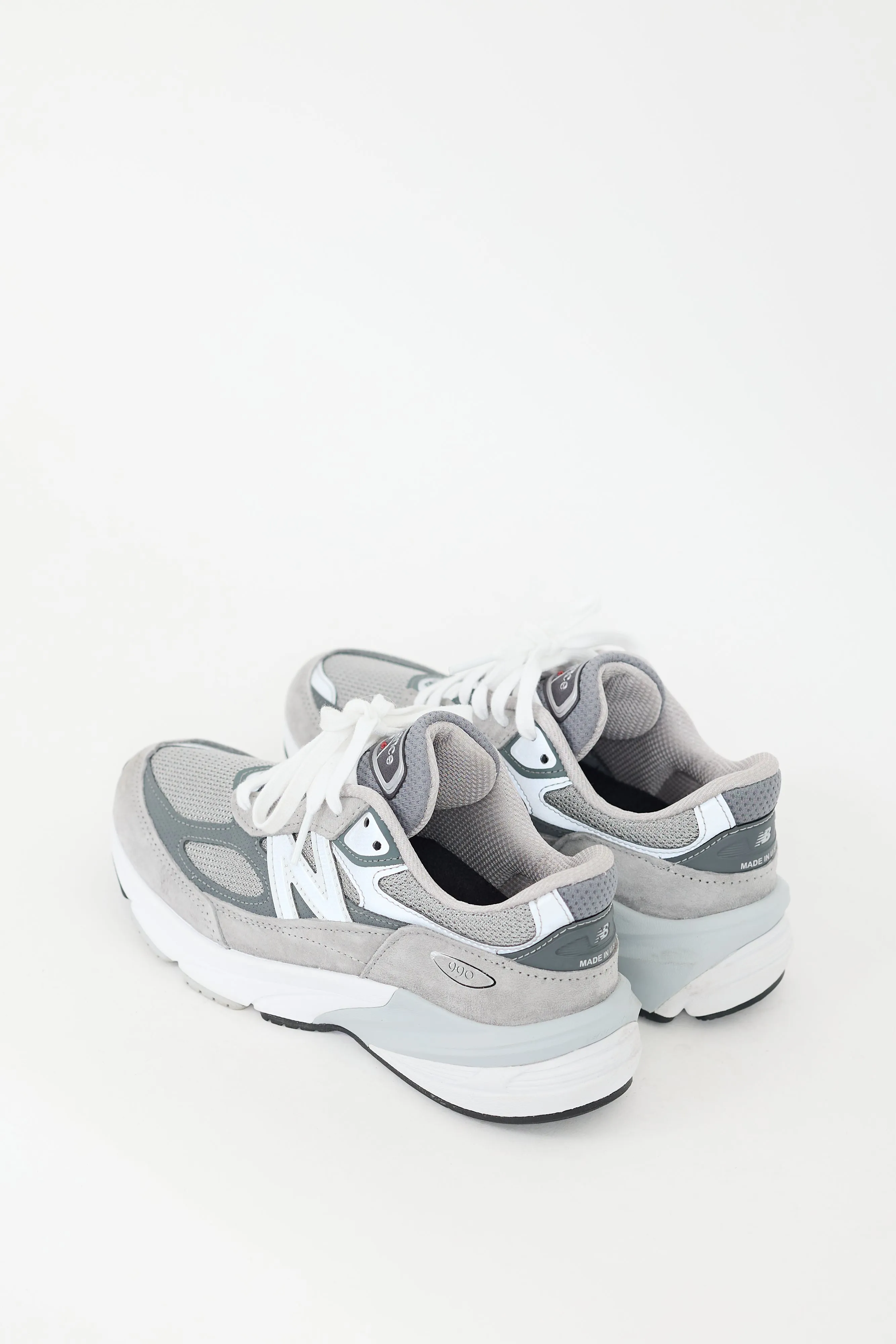 Grey & White 990v6 Sneaker