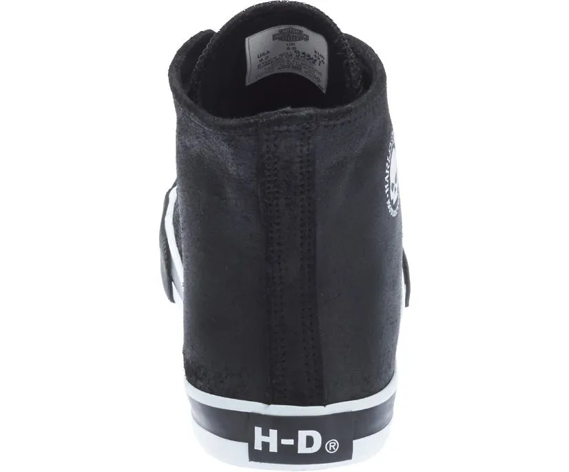 Harley-Davidson® Baxter Black/White Leather Sneakers | D93341