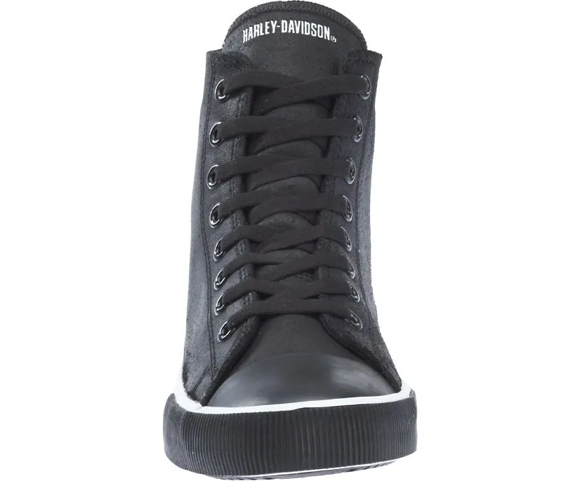 Harley-Davidson® Baxter Black/White Leather Sneakers | D93341