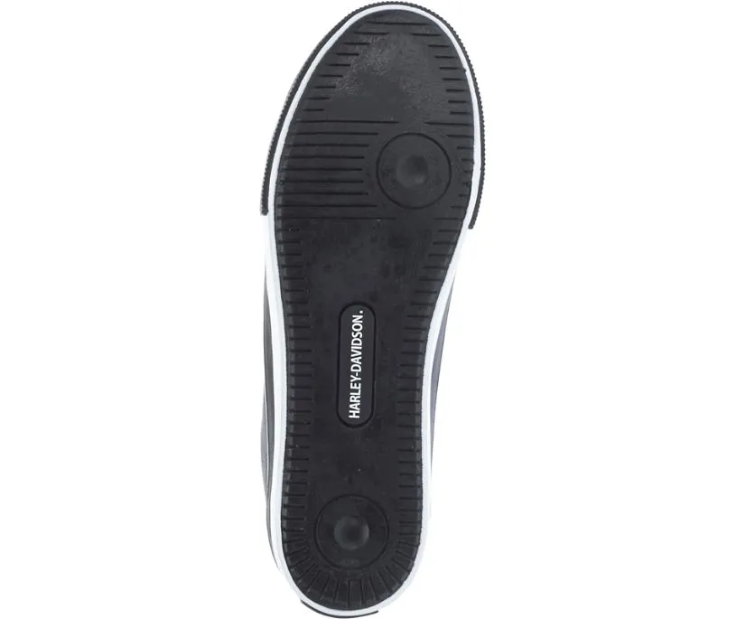 Harley-Davidson® Baxter Black/White Leather Sneakers | D93341