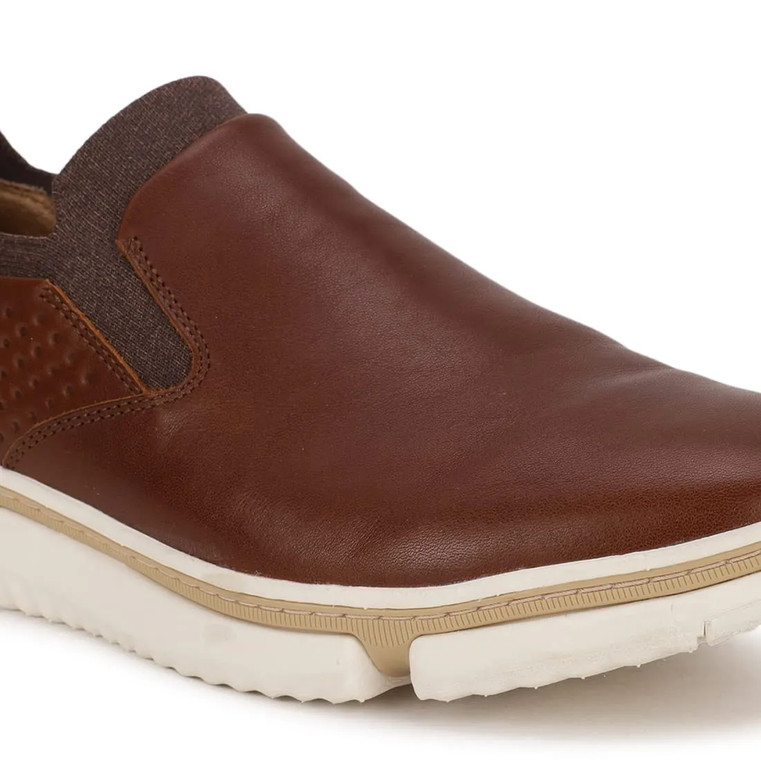 Hush Puppies Mens Bennet PT Slipon TAN Sneaker - 8 UK (8543242)