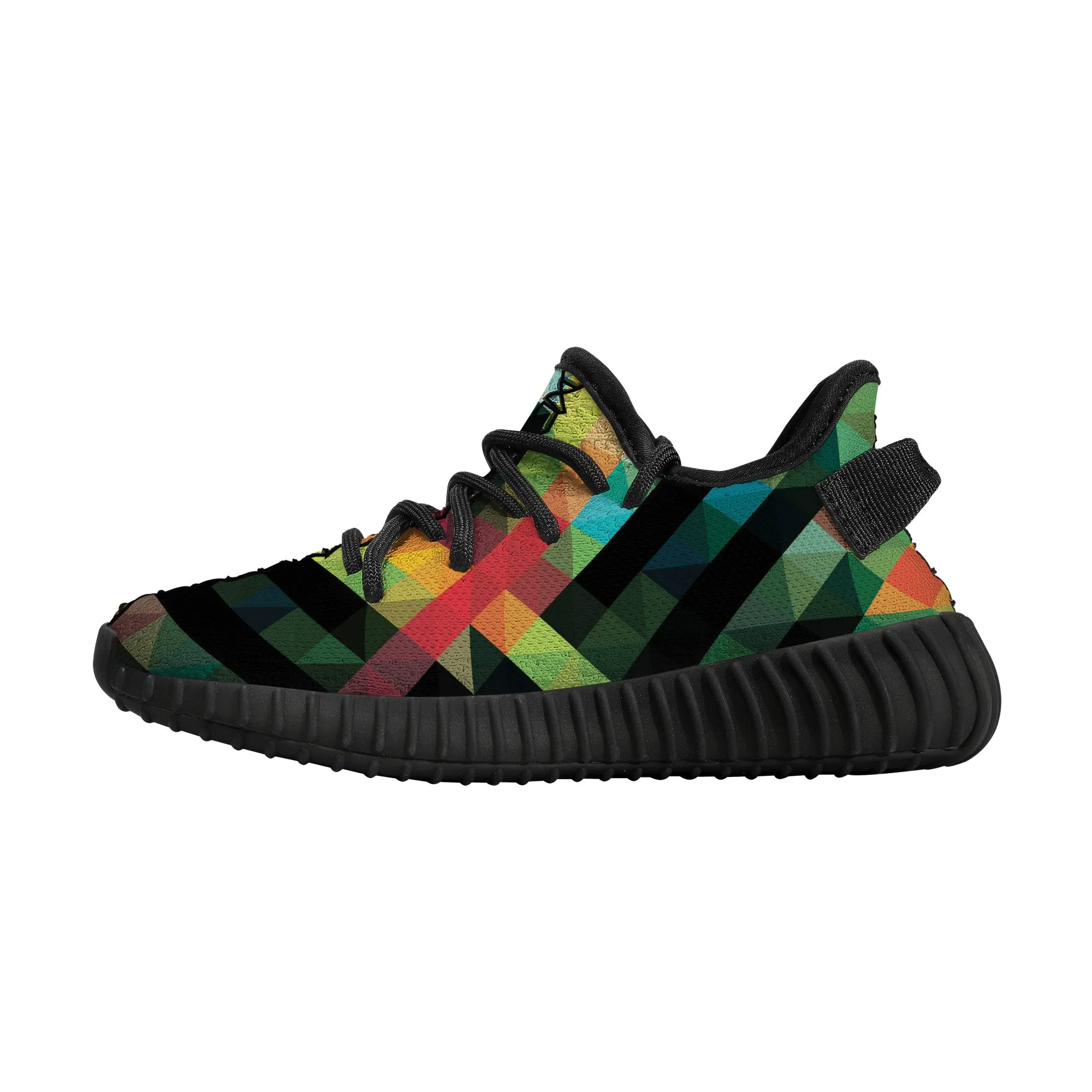 Kids Mesh Knit Sneaker - Black