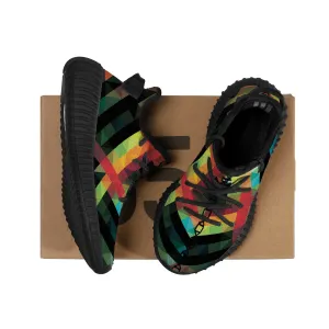 Kids Mesh Knit Sneaker - Black