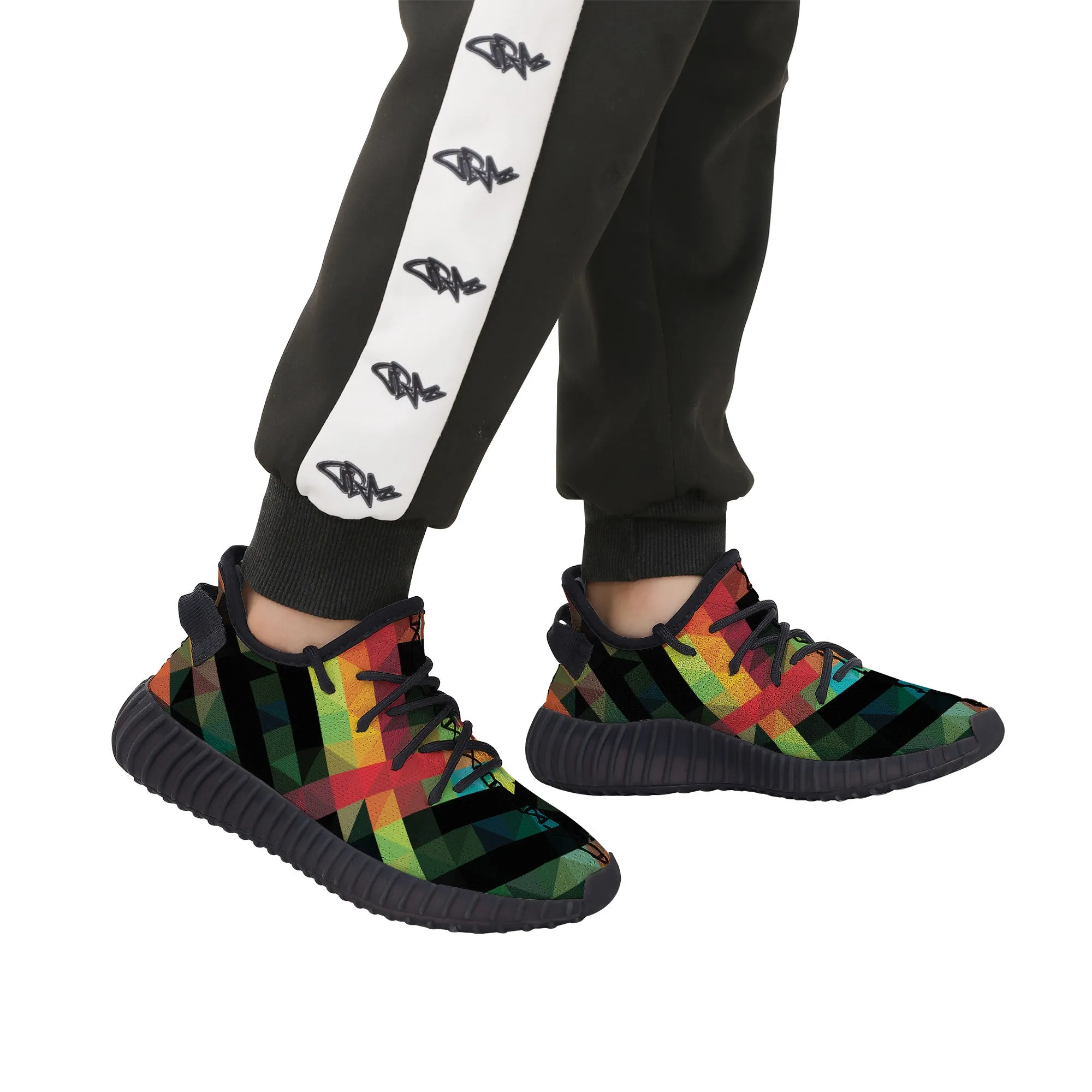 Kids Mesh Knit Sneaker - Black