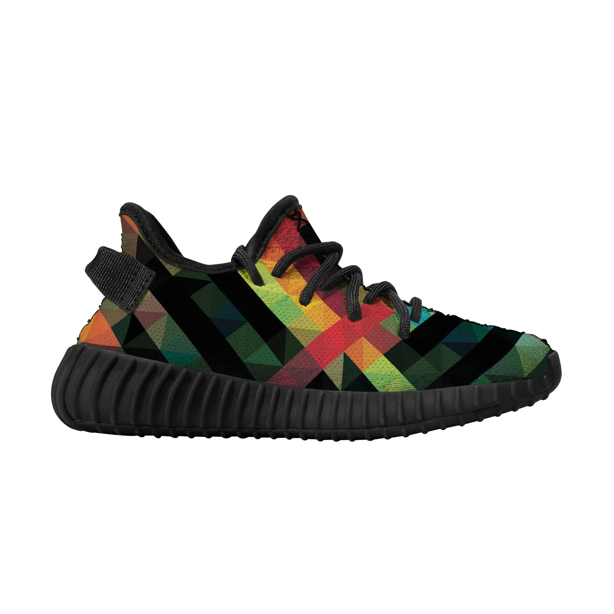 Kids Mesh Knit Sneaker - Black