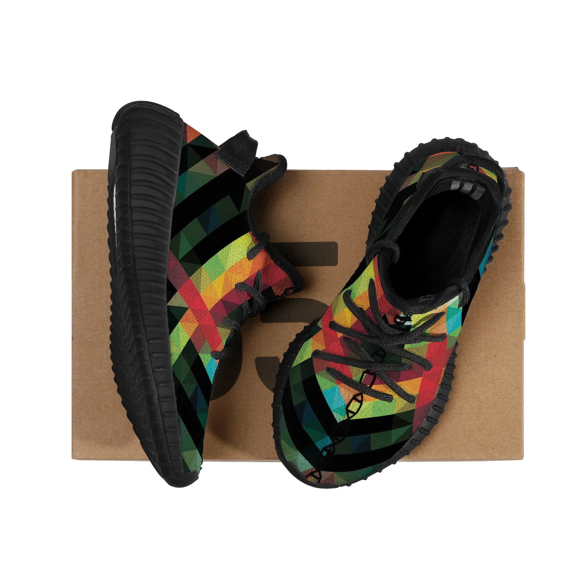 Kids Mesh Knit Sneaker - Black