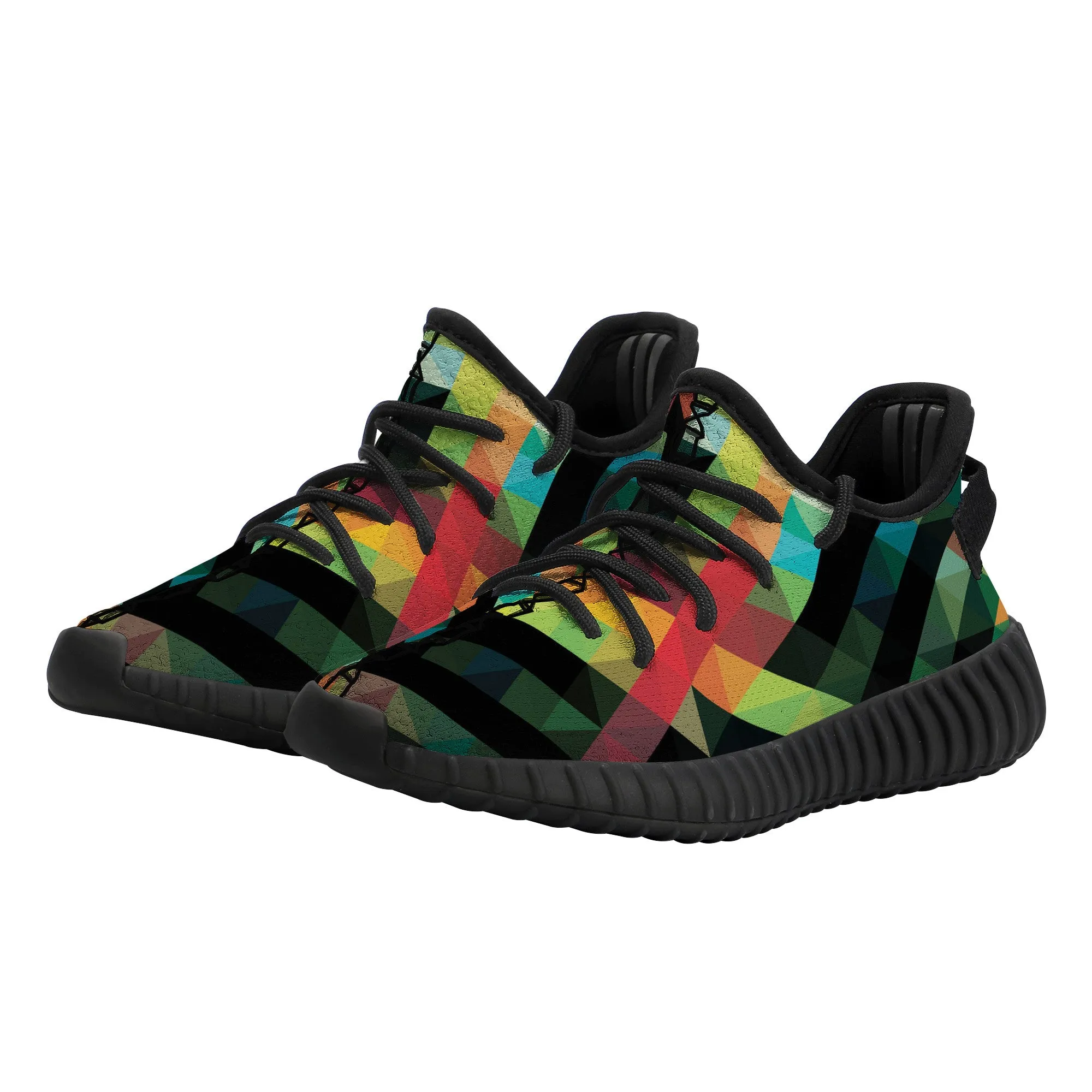 Kids Mesh Knit Sneaker - Black