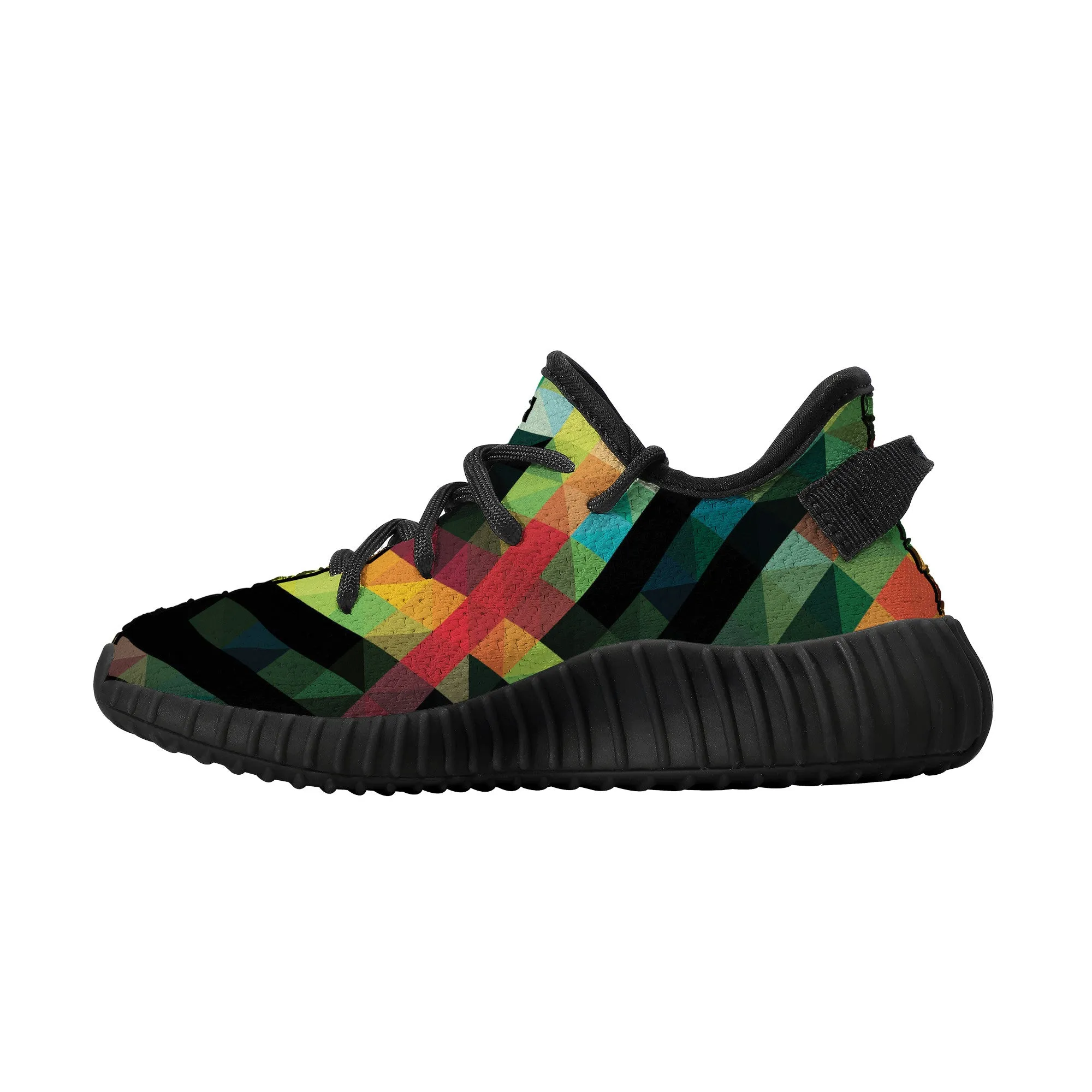Kids Mesh Knit Sneaker - Black