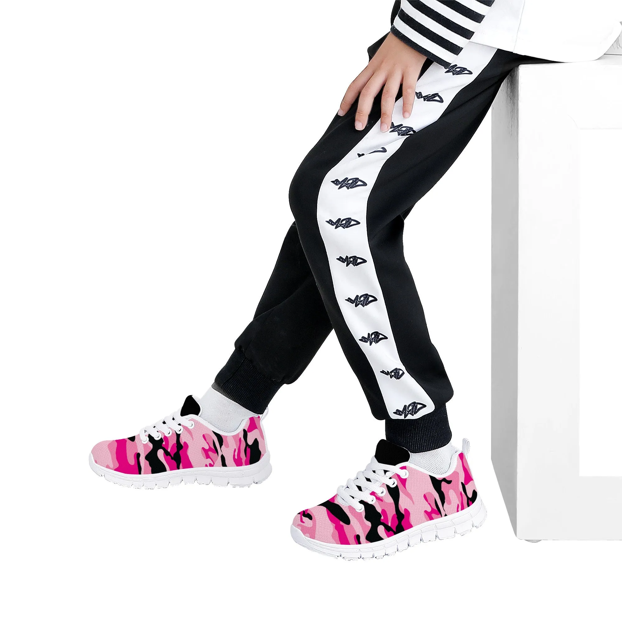 Kids Sneakers - Pink/Black