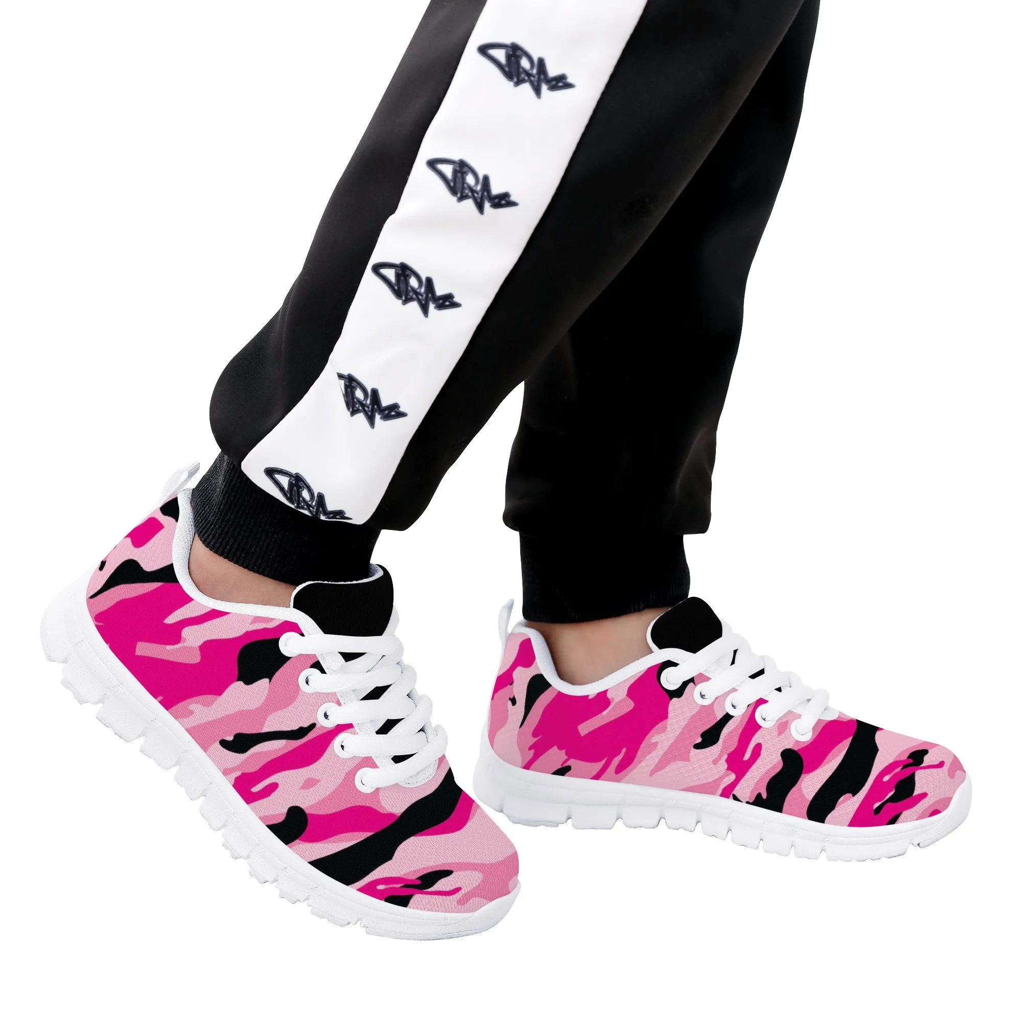 Kids Sneakers - Pink/Black