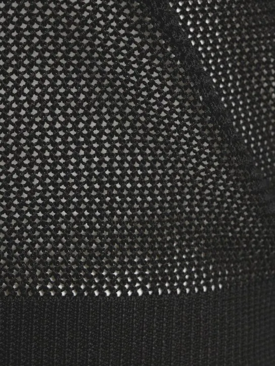 Laneus   Cotton mesh l/s polo 