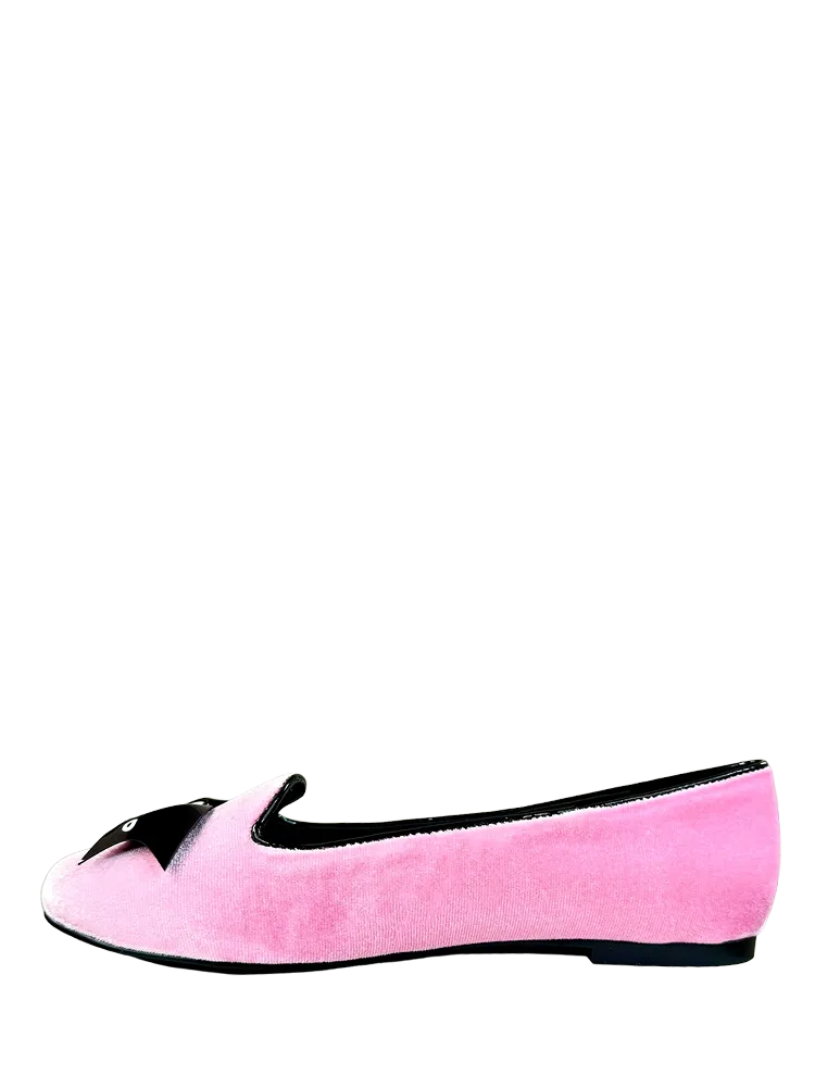 LYDIA SKULL BAT - PINK VELVET