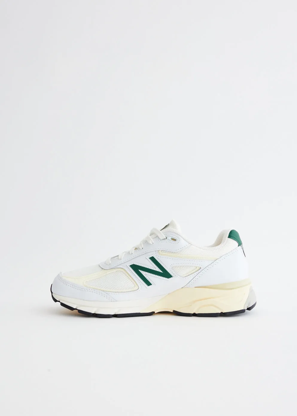 MADE in USA 990v4 'White Green' Sneakers