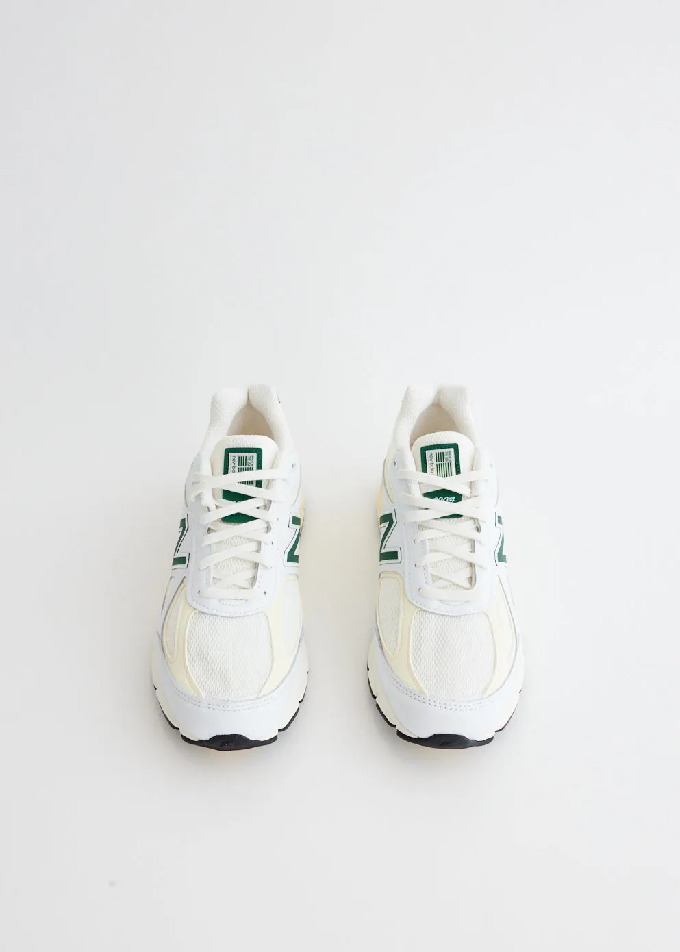 MADE in USA 990v4 'White Green' Sneakers