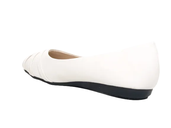 Mädchen Slipper Halbschuhe Ballerina Loafer Mokassins Slip On Flats Freizeit White # 564