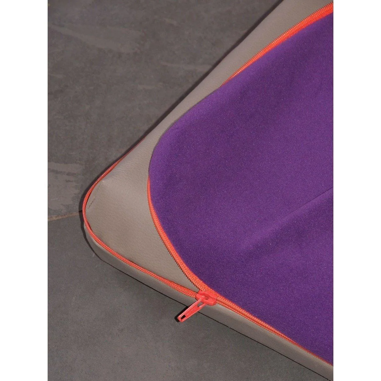 Memory Foam Dog Bed in Brown Faux Leather