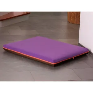 Memory Foam Dog Bed in Brown Faux Leather