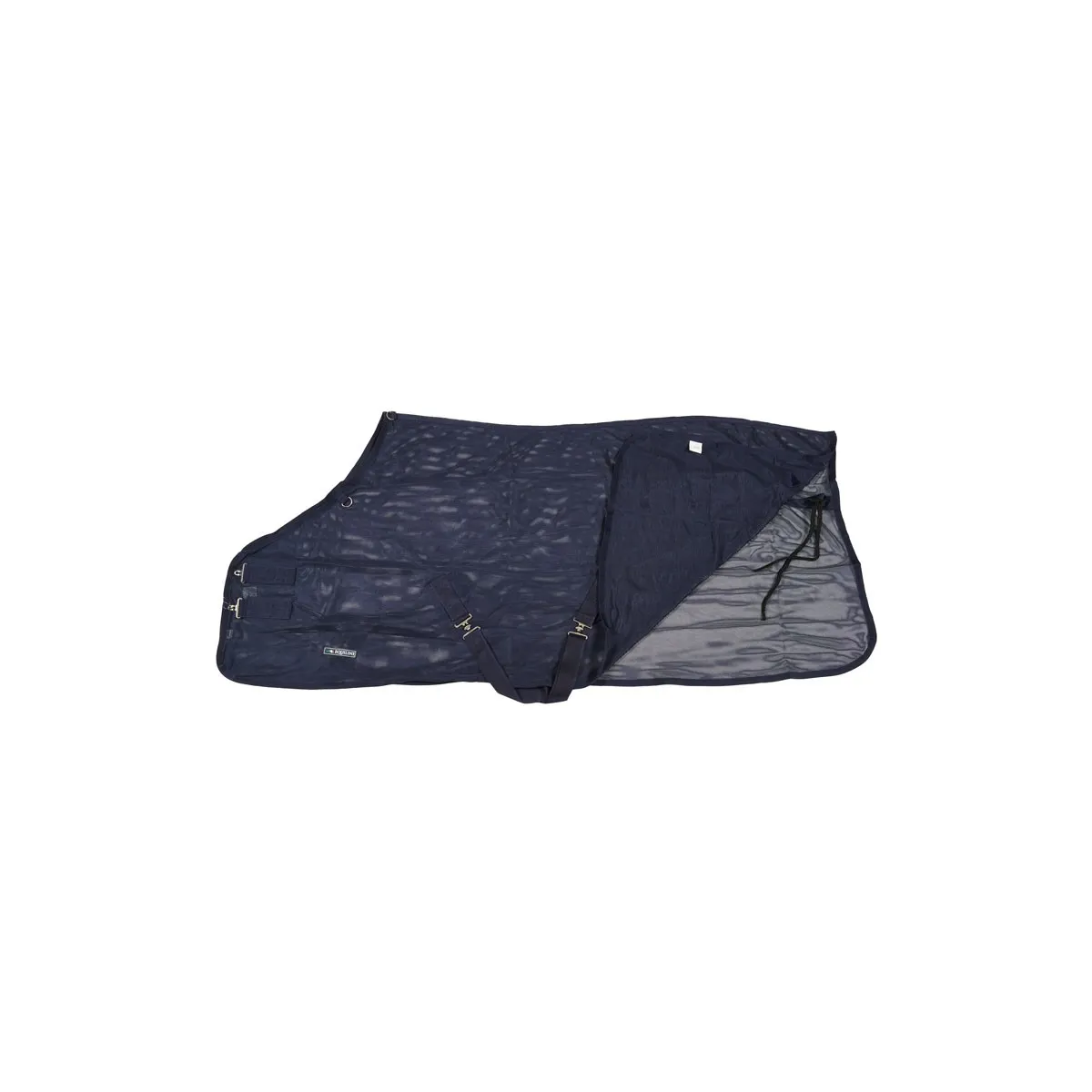 MESH RUG WITH STRAPS RAW MODEL BLUE