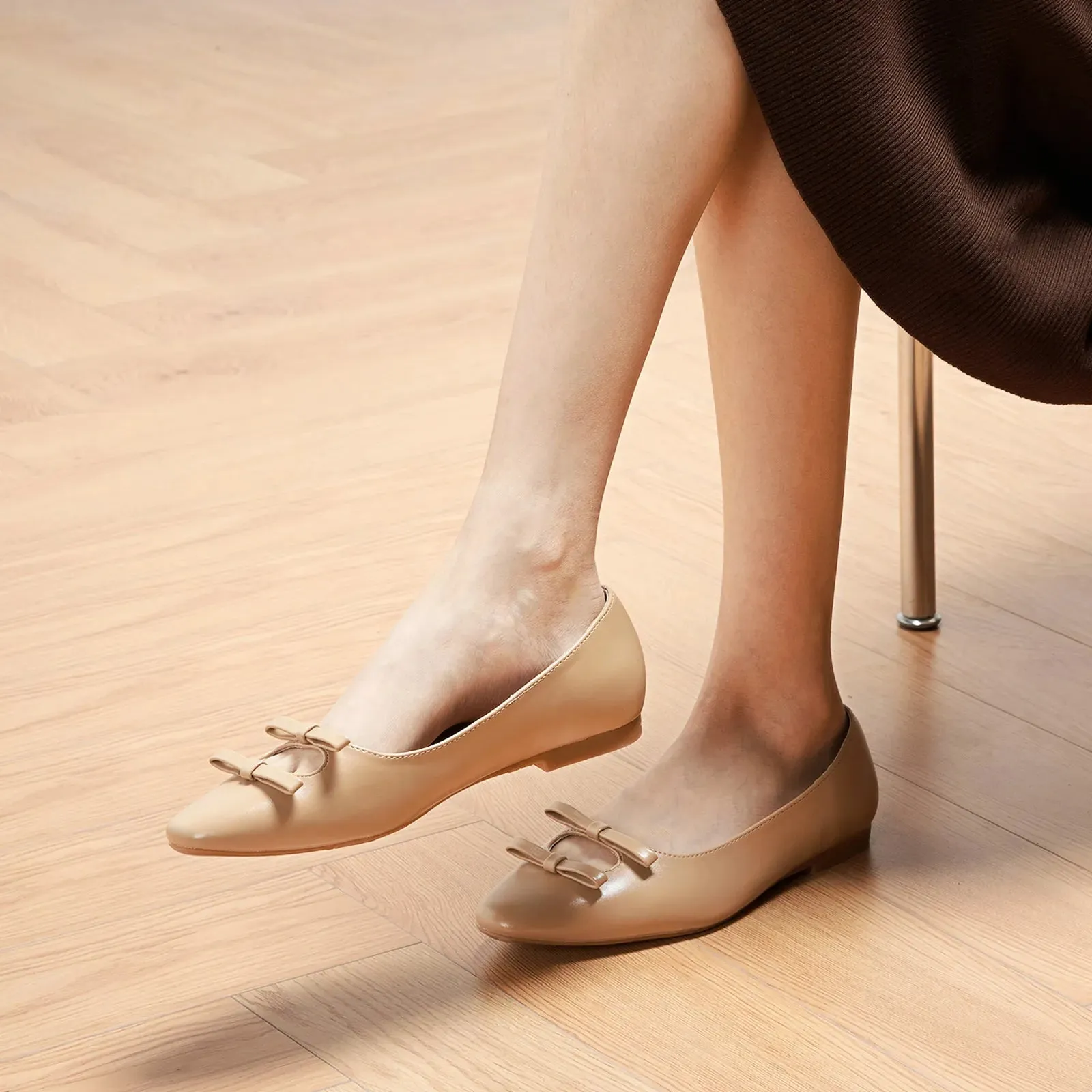 Metal Buckle bow Flats (Anita)