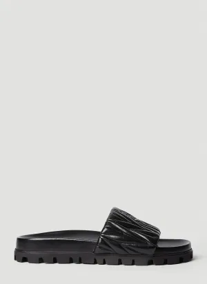 Miu Miu Logo Plaque Flats