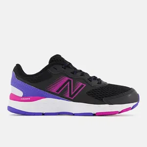 New Balance 680v6 Lace Up - Black/Pink (Final Sale)