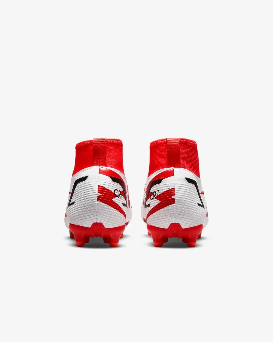 Nike JR Superfly 8 Academy CR7 FG-MG - Red-White