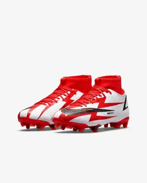 Nike JR Superfly 8 Academy CR7 FG-MG - Red-White
