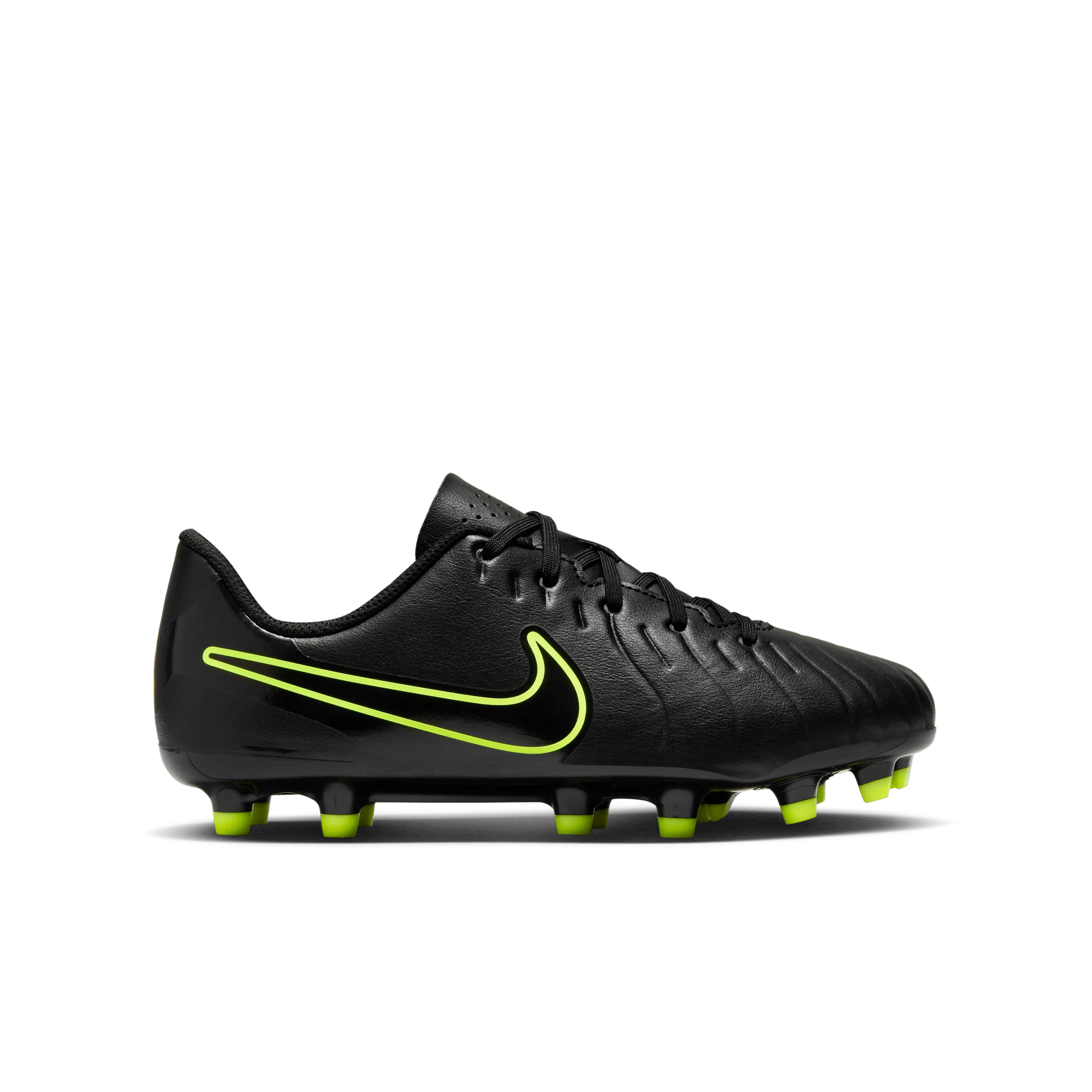 Nike Jr. Tiempo Legend 10 Club FG-Black/Volt