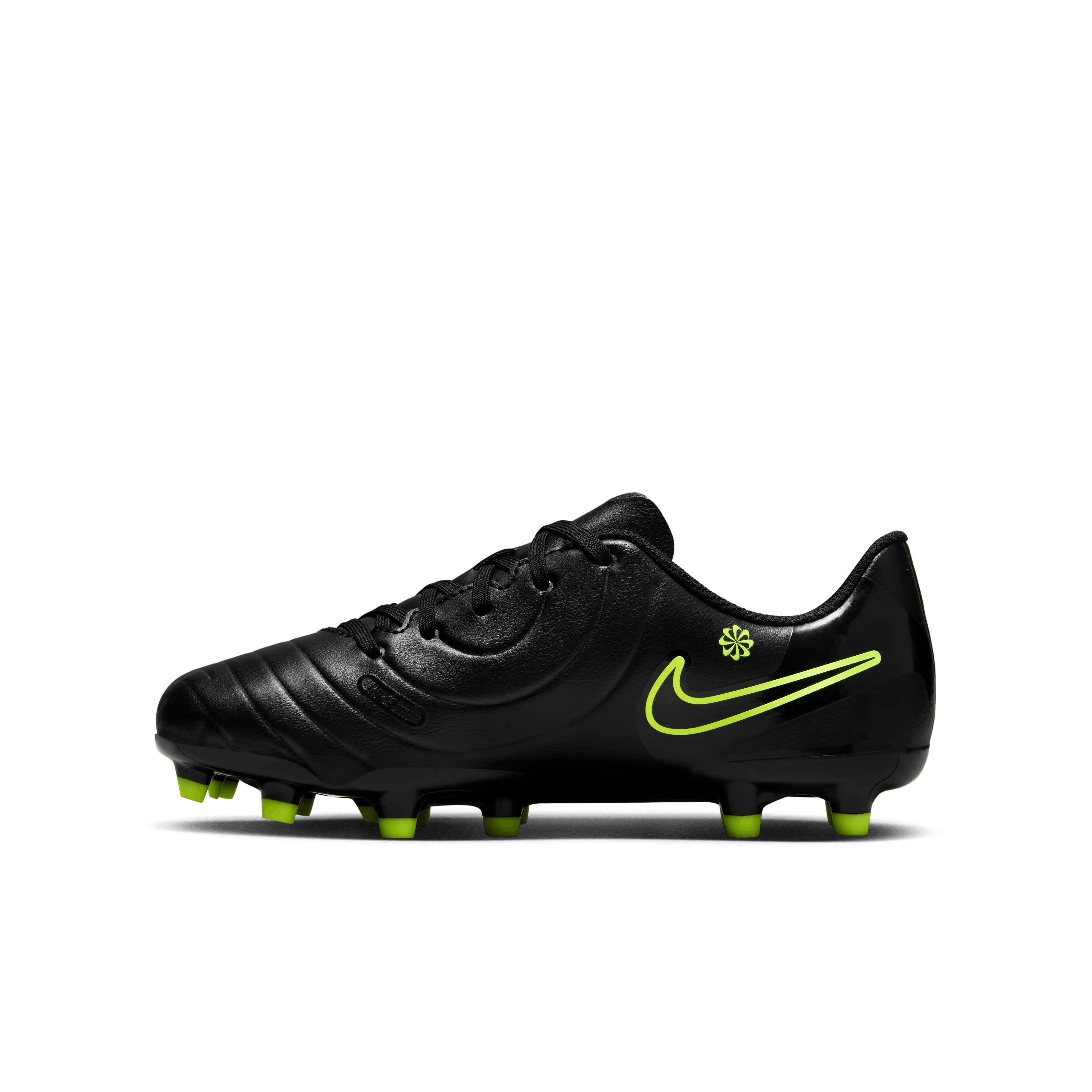 Nike Jr. Tiempo Legend 10 Club FG-Black/Volt