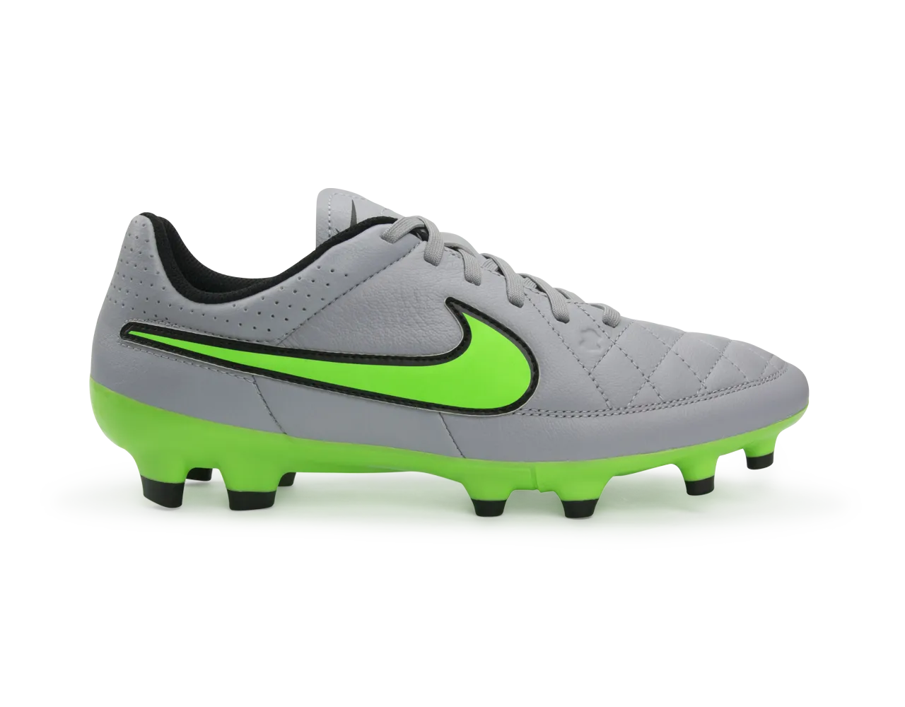 Nike Men's Tiempo Genio FG Wolf Grey/Green Strike/Black