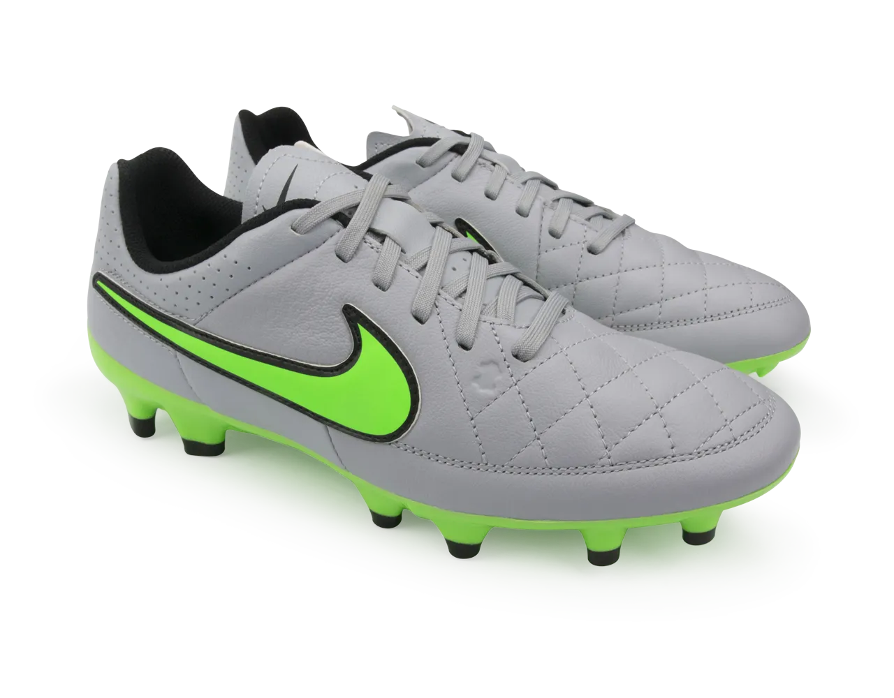 Nike Men's Tiempo Genio FG Wolf Grey/Green Strike/Black