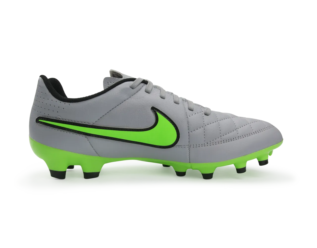 Nike Men's Tiempo Genio FG Wolf Grey/Green Strike/Black