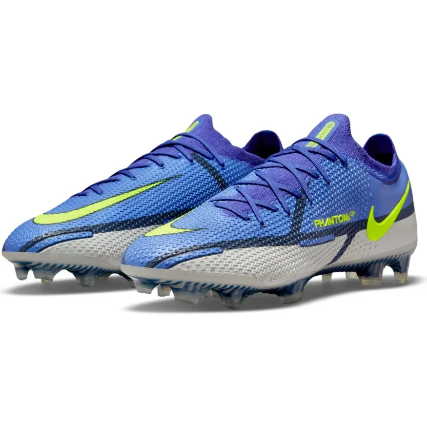 Nike Phantom GT2 Elite Low FG-SAPPHIRE/VOLT-GREY FOG-BLUE VOID
