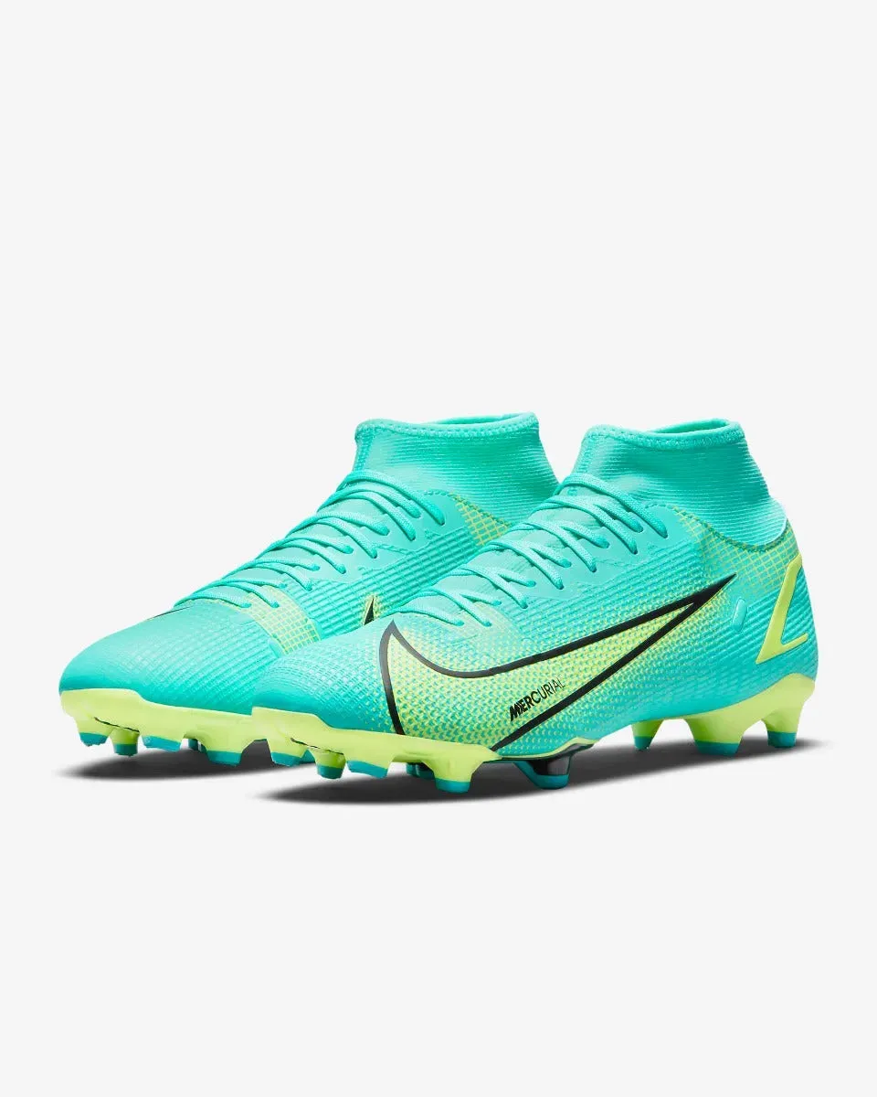 Nike Superfly 8 Academy FG-MG - Turquoise-Lime Glow