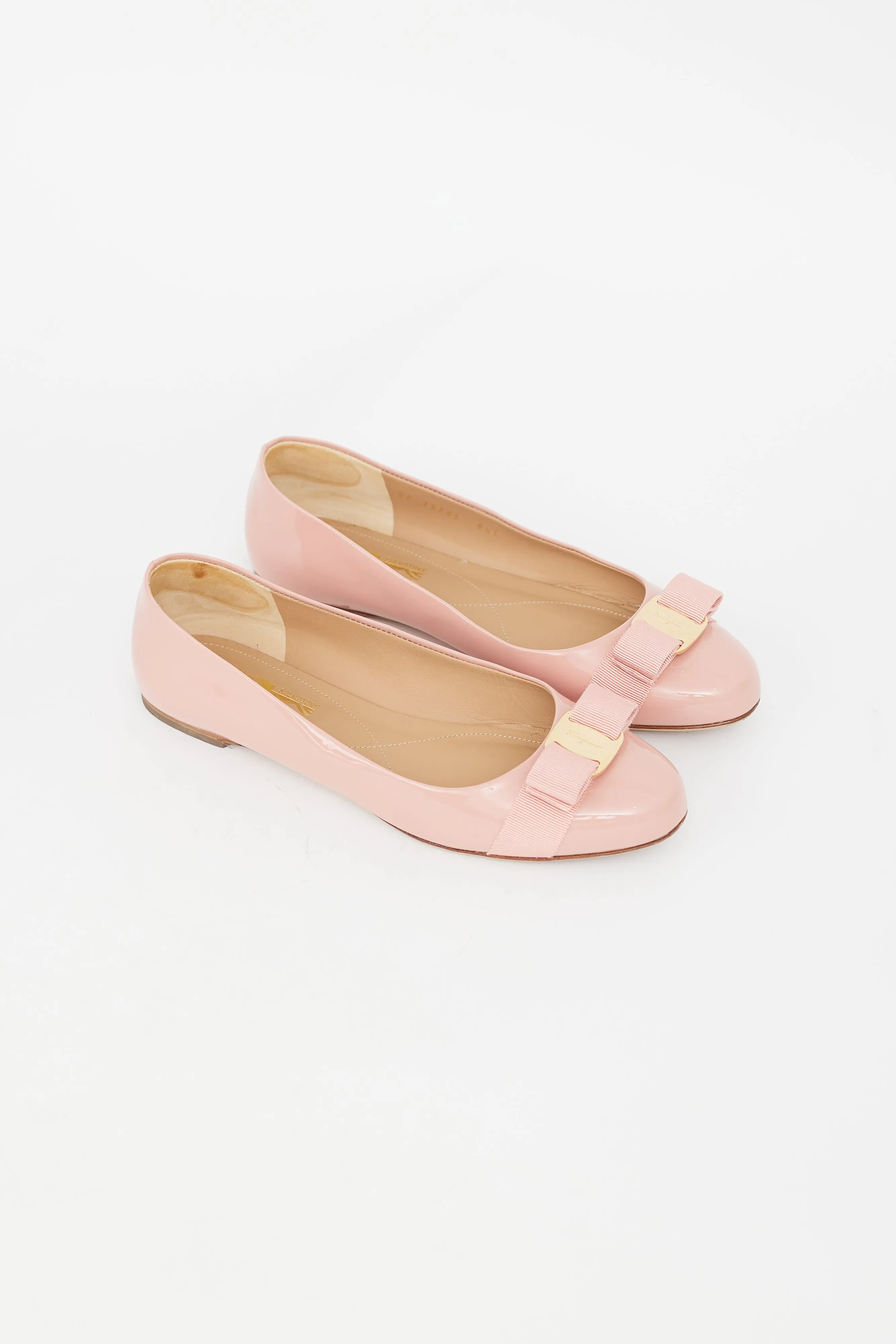 Pink Patent Varina Bow Flat