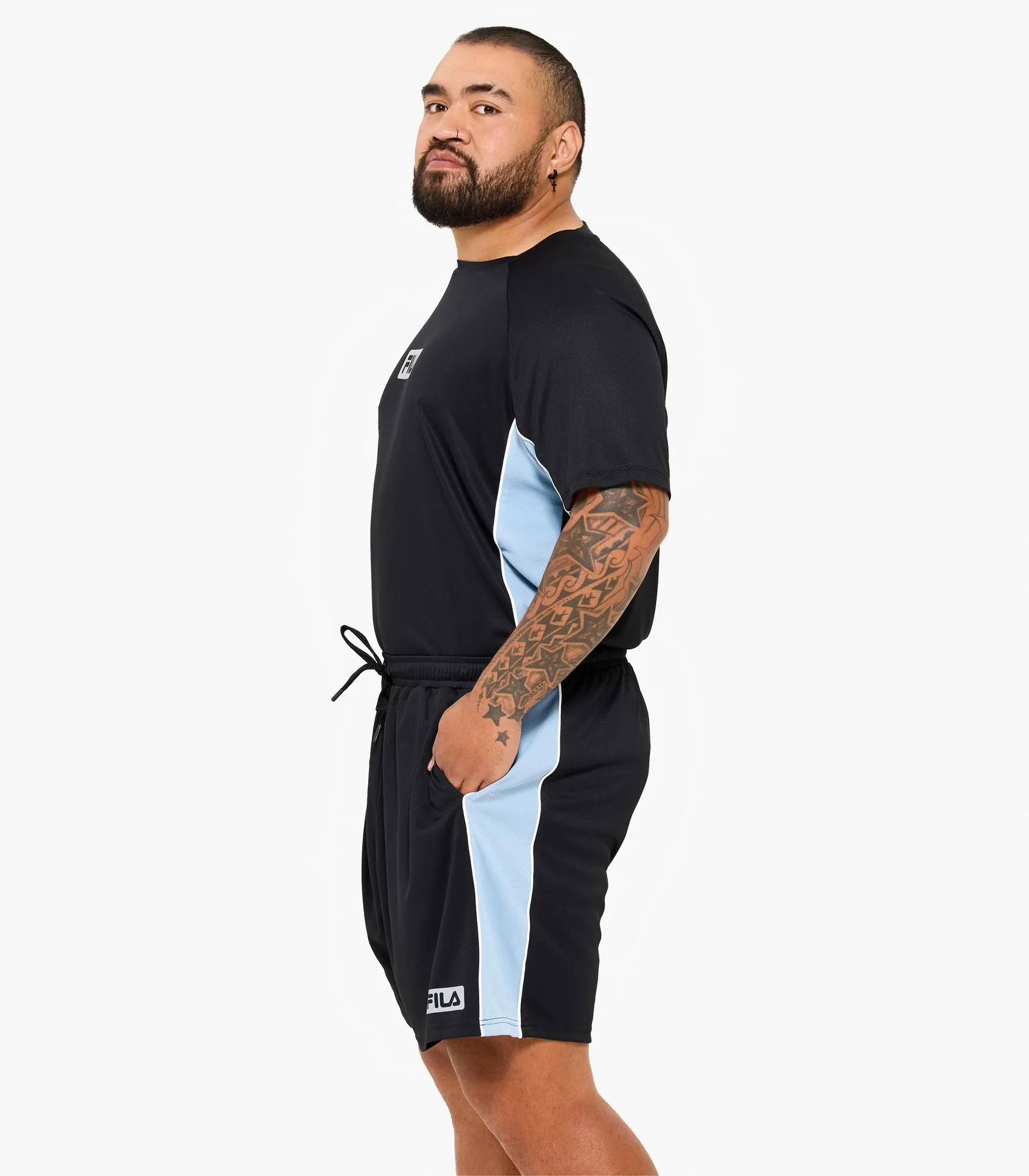 popular  Plus Size Kian Mesh Shorts - Fila