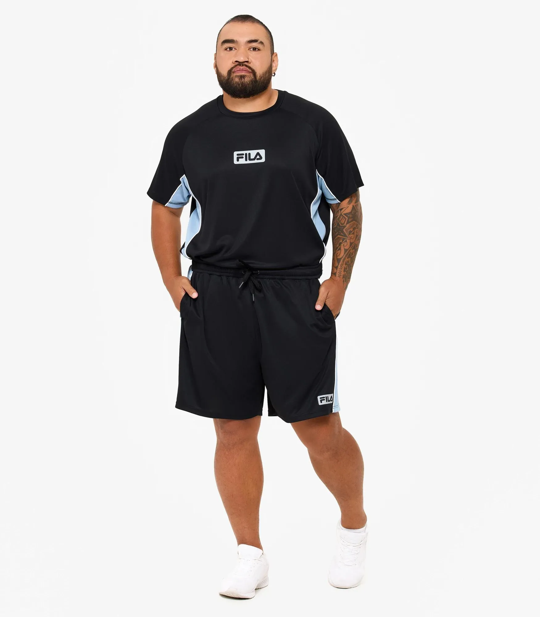 popular  Plus Size Kian Mesh Shorts - Fila