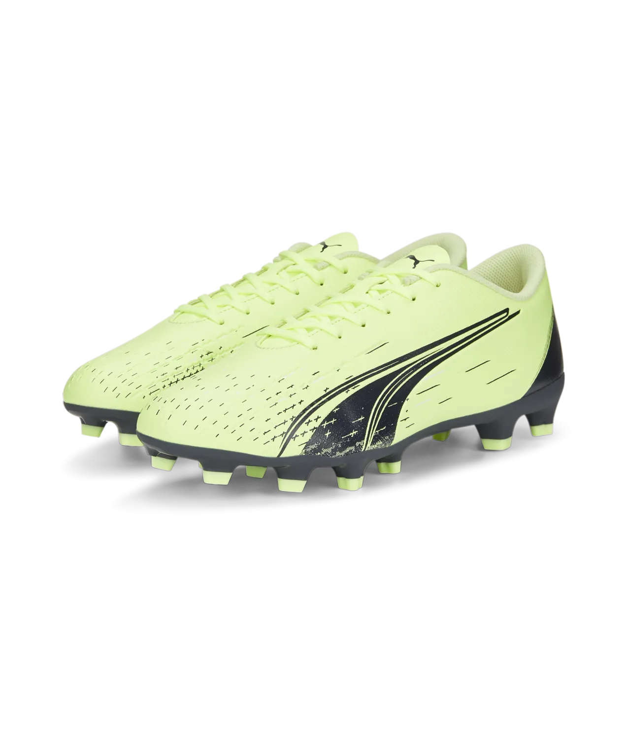 Puma Ultra Play FG/AG Junior Soccer Cleats 106923 01  FIZZY LIGHT-PARISIAN NIGHT-BLUE GLIMMER