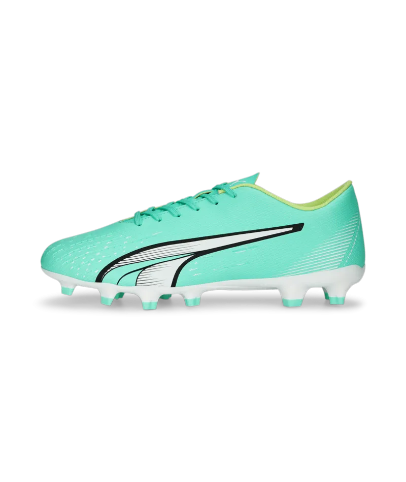 Puma Ultra Play Soccer Cleats 107224 03 ELECTRIC PEPPERMINT-PUMA WHITE-FAST YELLOW