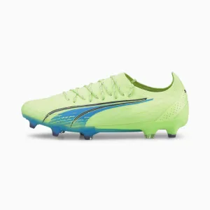 Puma Ultra Ultimate FG/AG Soccer Cleats 106868 01  FIZZY LIGHT-PARISIAN NIGHT-BLUE GLIMMER