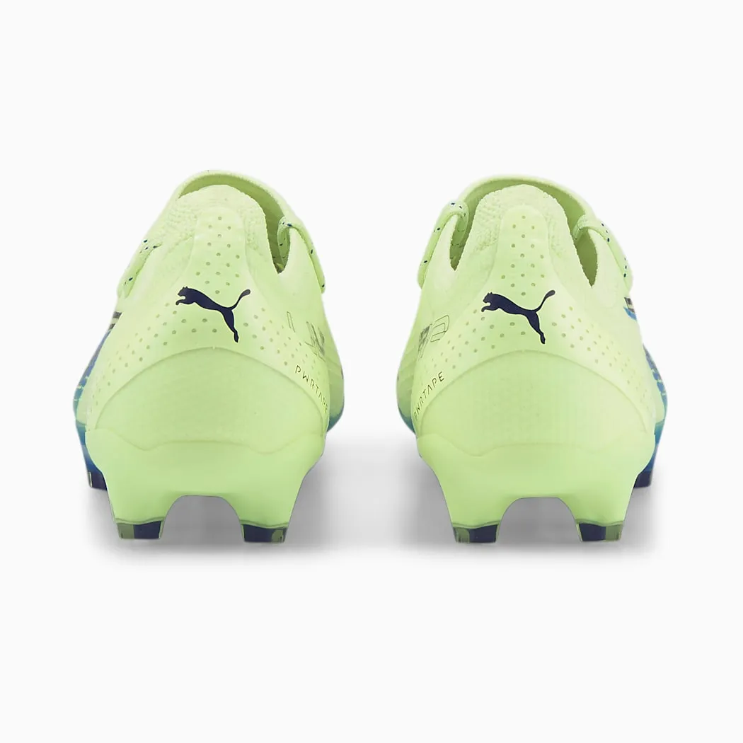 Puma Ultra Ultimate FG/AG Soccer Cleats 106868 01  FIZZY LIGHT-PARISIAN NIGHT-BLUE GLIMMER
