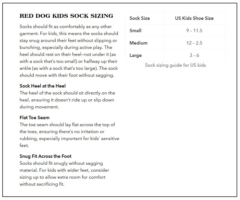 Red Dog Kids American Field Jr. - Crew Socks
