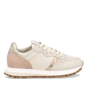 Scarpe Donna LIU JO Sneakers in Pelle e Mesh color Oro