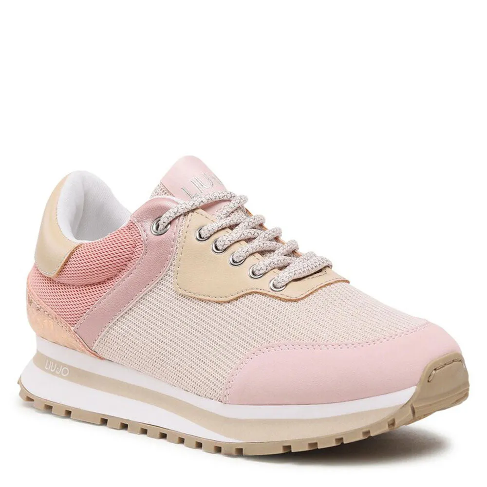 Scarpe Donna LIU JO Sneakers Wonder 501 in Microfibra e Mesh colore Nude